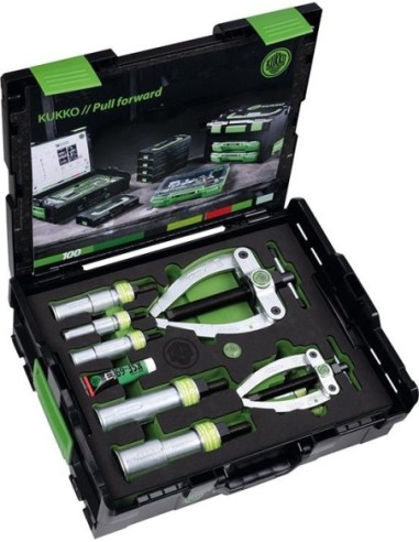 Juego tirador/extractor rodamientos 12-46mm 11 piezas KUKKO