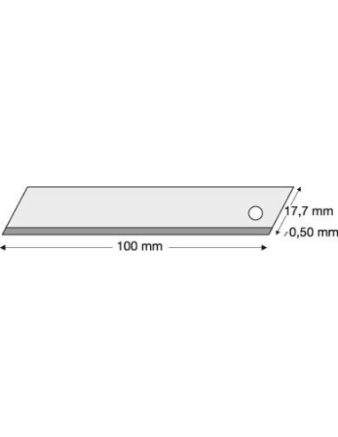 Hoja de cuchillo 18mm Paquete de 10 uds LUTZ BLADES