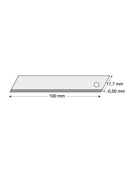 Hoja de cuchillo 18mm Paquete de 10 uds LUTZ BLADES