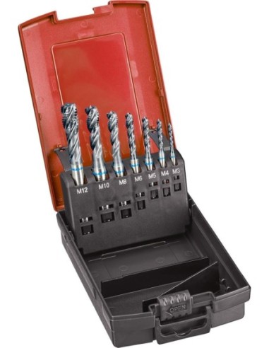 Machos roscar a máquina, DIN376 HSSE TiALN INOX 6HX M3-M12 FORMAT GT