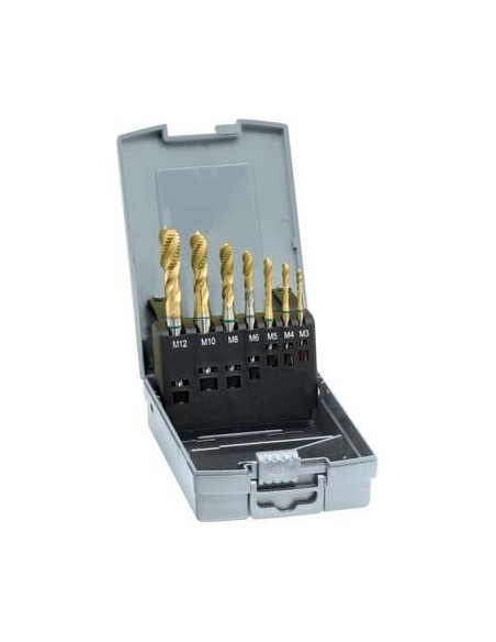 Machos roscar a máquina, juego DIN371/376 HSSE TiNforma C M3-M12 GÜHRING