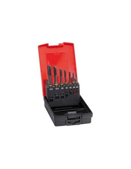 Machos roscar a máquina, juego DIN371/376 HSSE forma B M3-12   broca agjo