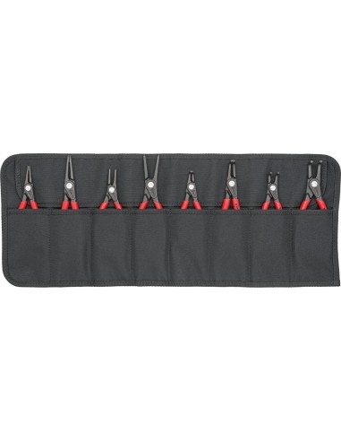Jgo alicates p/ circlips precisión en bolsa enrollable 8 pzas KNIPEX