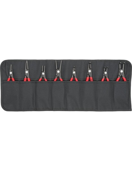 Jgo alicates p/ circlips precisión en bolsa enrollable 8 pzas KNIPEX