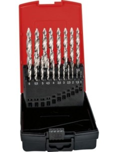 Juego broca espiral HSS Step-Tip DIN338 1/10/0,5mm vaporizado