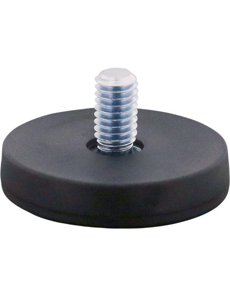 Imán plano 88mm con pasador M8/de goma