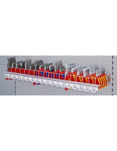 Expositor de pared para 18 x 6 alicates KNIPEX 00 19 34 7
