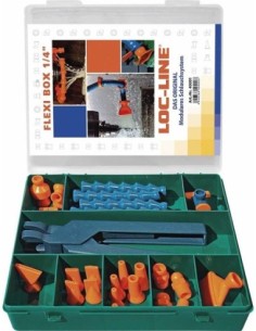 Jgo mangueras para refrigerante Flexi-Box 27pzas 1/4 LOC-LINE