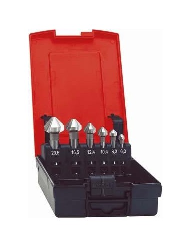 Jgo avellanadores cónicosDIN335 HSSE-PM forma C 90grados 6,3-25mm