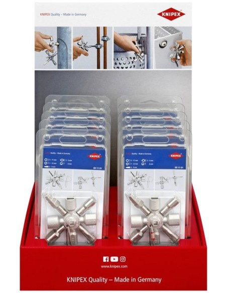 Expositor para mostrador 10 piezas KNIPEX 00 18 01 V28