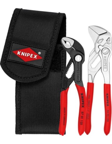 Jgo. alicate mini 2pzas. en funda cinturón Knipex