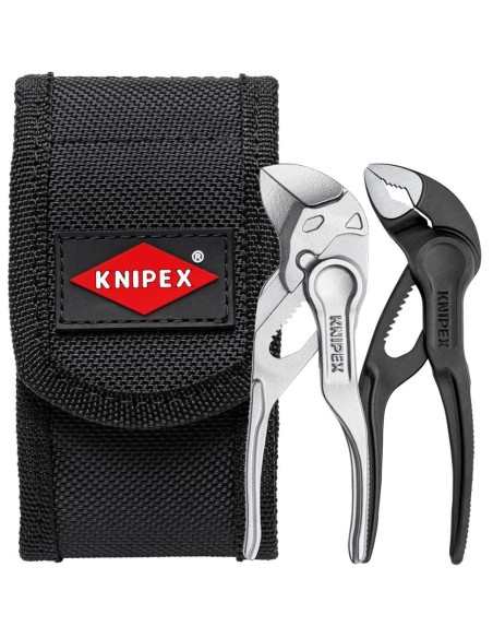 Juego alicates mini 2 piezas en riñonera Knipex
