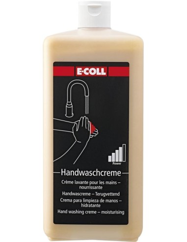 Crema para el lavado de manos no grasa líquida bote 1l E-COLL