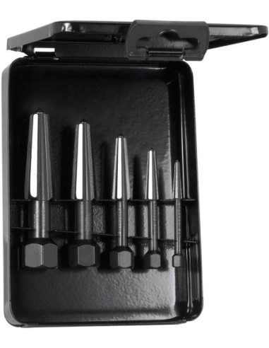 Jgo extractores tornillos2 filos rosca dcha y izda5 pzas tamaño 1-5 RENNSTEIG