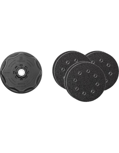 Juego de lijado redondo perforado, Ø115mm Fein 7 piezas StarlockPlus