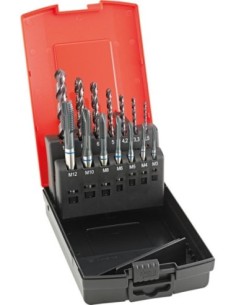 Jg mach rosc maq ag pasanM3-12 tipo INOX incl. brocas sacanúc. FORMAT GT