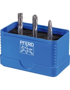 Juego fresas mango 6mm 3 piezas, ZYAS-WRC-RBF Ø 6 mm, dentado 3 Plus Pferd
