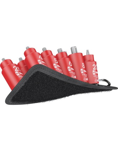 Surtido punta p/ destornillador VDE 3/8 T20-45 y hex hembra 4-8mmWera