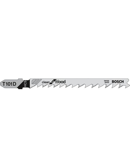 Hoja de sierra de calar T101 D Bosch U.E.  100 unidades Clean for Wood