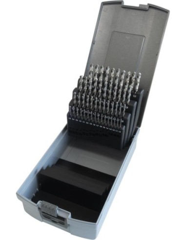 Jgo brocas espir. DIN338 HSS-E rectificada N INOX 1-5,9mm FORTIS