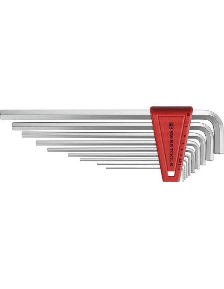 Juego llaves Allen en soporte plástico 9 piezas, 1,5-10mm largo PBSwiss Tools