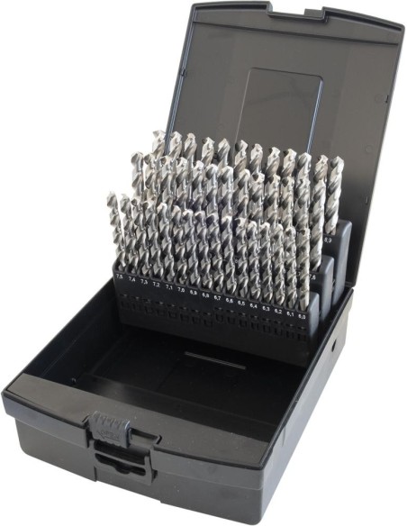 Jgo brocas espir. DIN338 HSS-E rectificada N INOX 6-10mm FORTIS