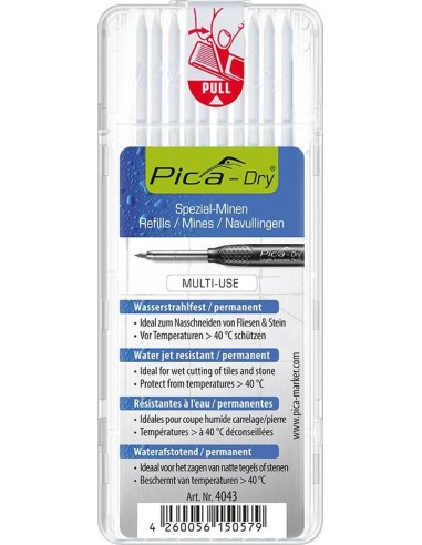 Juego de minas para marcador agjos profundos Pica-Dry resistente al agua
