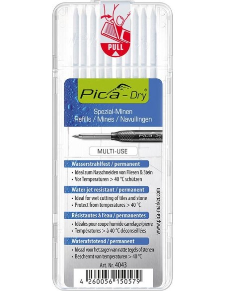 Juego de minas para marcador agjos profundos Pica-Dry resistente al agua