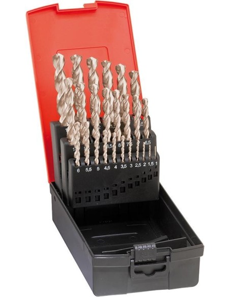 Jgo broca espiral DIN338 HSSE rectificada tipo N 6-10mm