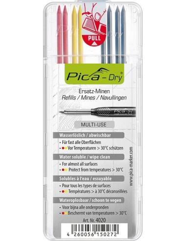 Juego de minas para marcador para agujeros profundos Pica-Dry gra- fito