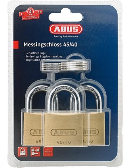 Candado de latón Quad-Pack SB ABUS