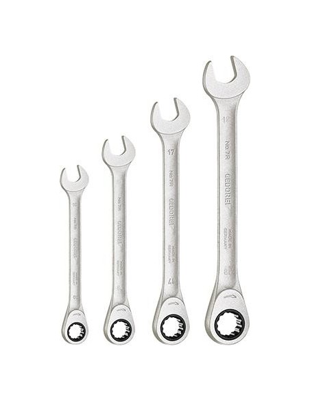 Jgo de llaves fijas 4 pzas S 7 R-04 10-19 mm