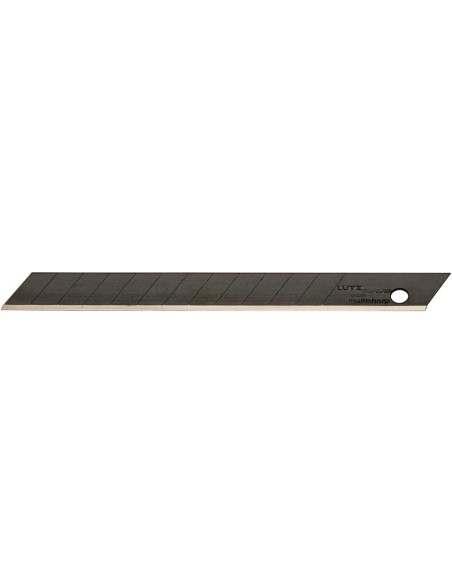 Hoja seccionable black 9mm paquete c/ 10 u. LUTZBLADES