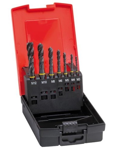 Machos roscar a máquina, juego DIN371/376 HSSE forma C M3-M12