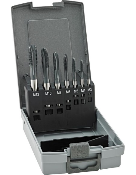 Machos roscar a máquina HSSE vaporizada tipo INOXagujero pasante M3-M12 FORTIS