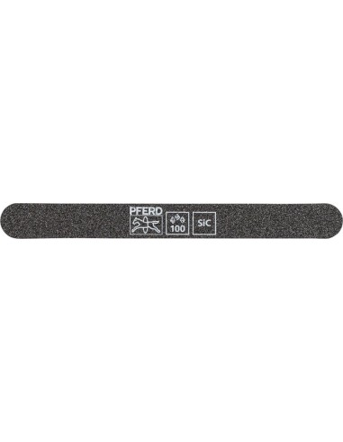 Lima abrasiva SF-R147-15-5 flexible, 147x15x5mm, SiC Granulación 100, extremo