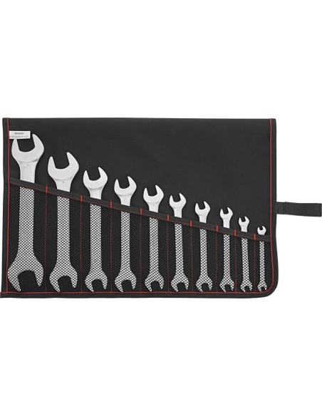 Juego llave fija 2 bocas DIN3110 6-32mm 10 pzas enbolsa enroll.