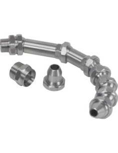 Juego de mangueras de refrigerante V2A 3/4 tipo 3 tamaño de paso 19 mm longitud total 320 mm