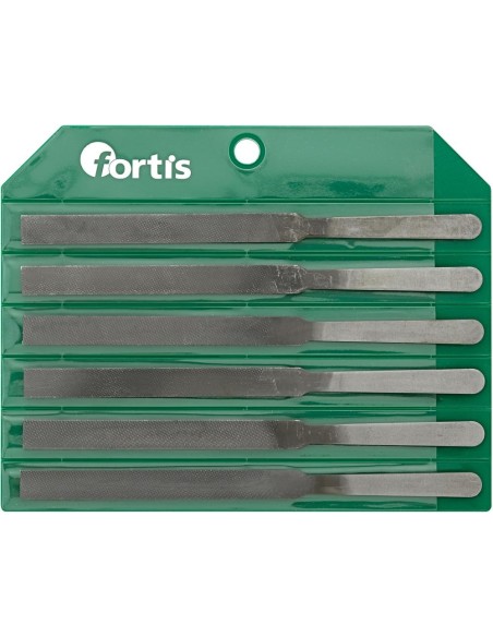 Jgo limas contacto 150mm picado doble 6 pzas en bolsa de PVC FORTIS