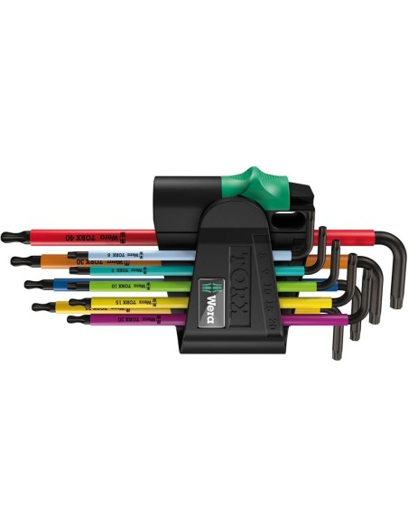 Juego llaves Allen acodada 9 pzas Multicolor W era
