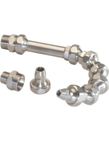 Juego de mangueras de refrigerante V2A 1/2 tipo 2 tamaño de paso 11 mm longitud total 240 mm