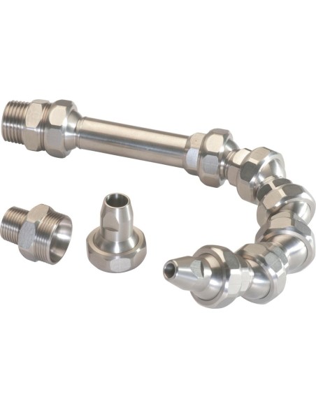 Juego de mangueras de refrigerante V2A 1/2 tipo 2 tamaño de paso 11 mm longitud total 240 mm