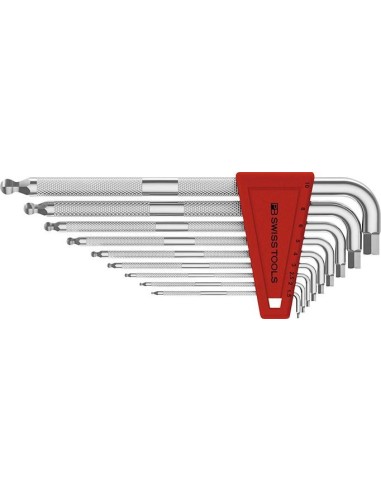 Juego llaves Allen en soporte plástico 9 piezas, 1,5-10mm SAFETY Pta esfér PB Swiss Tools