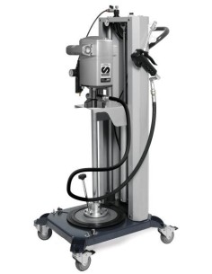 PAQUETE MÓVIL DE BOMBA NEUMÁTICA PUMPMASTER 35 - 60:1 PARA EXTRUSIÓN DE GRASA CON PISTOLA, BIDÓN 12-20 KG