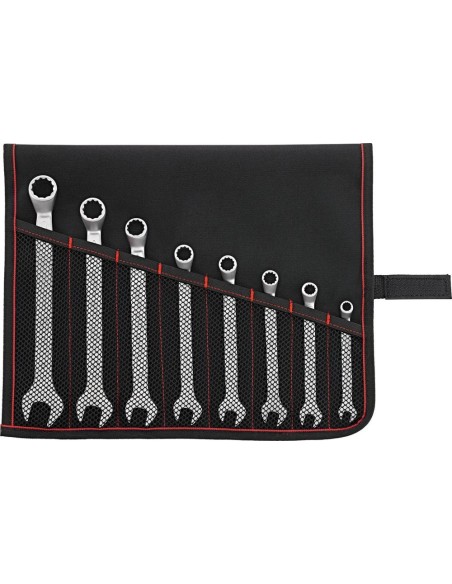Juego llaves combinadas DIN3113B 8-19mm 8 pzas enbolsa enroll.