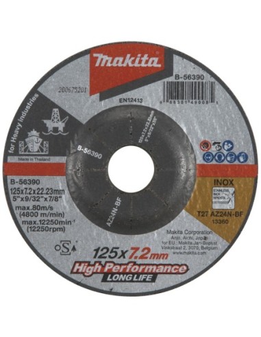 Makita B-56390 Disco de desbarbe especial industria pesada 125mm