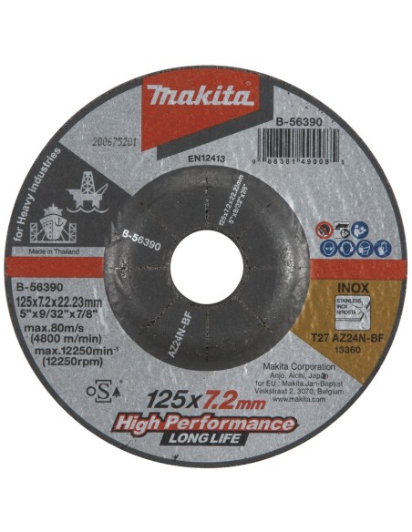 Makita B-56390 Disco de desbarbe especial industria pesada 125mm