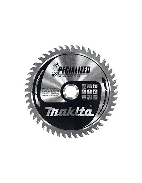 Makita B-56708 Disco TCT 165/20/48D Incisión madera