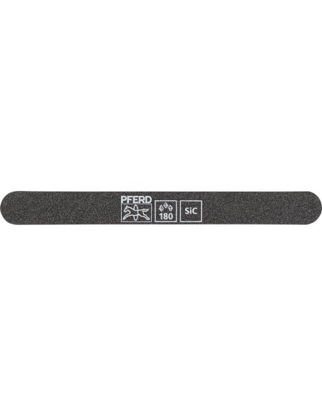 Lima abrasiva SF-R147-15-5 flexible, 147x15x5mm, SiC Granulación 180, extremo