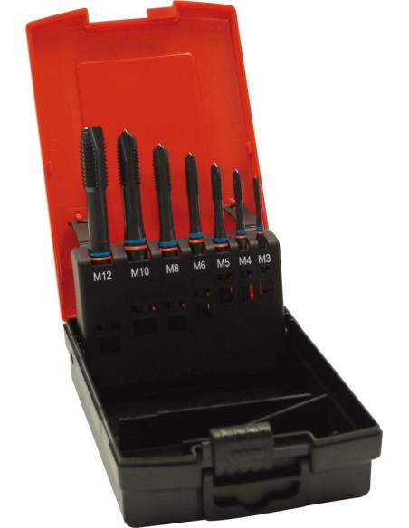 Machos roscar a máquina, juego FAT Tandem DIN376 HSSE vaporizada tipo N 6Hforma